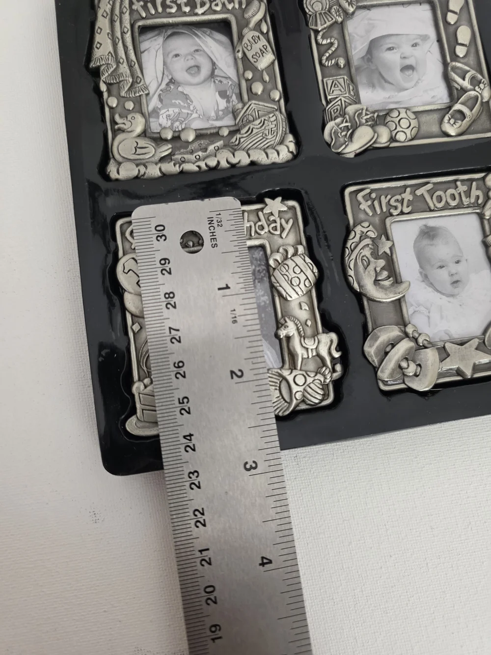 Royal Limited Silver Baby Milestone Frame Set - Silver Toned Four-Piece